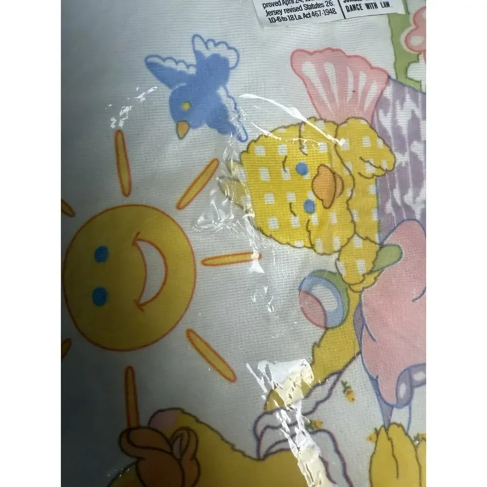 Vintage Baby Infant Bed Crib Pillow Cover Retro Kitschy Nursery Mom & Baby Duck